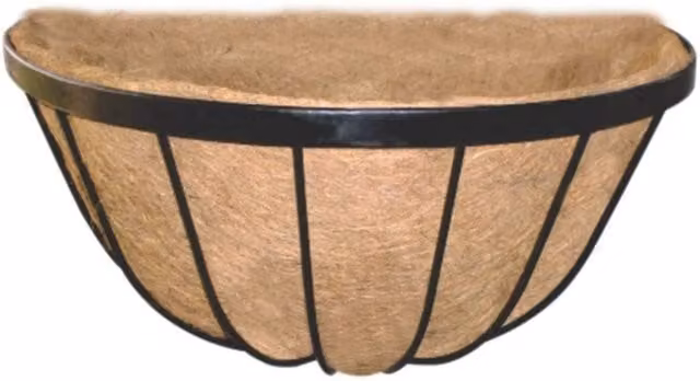 KDMD Wrought Iron Hanging Planter Wall Basket in Brown, 35 cm – 1