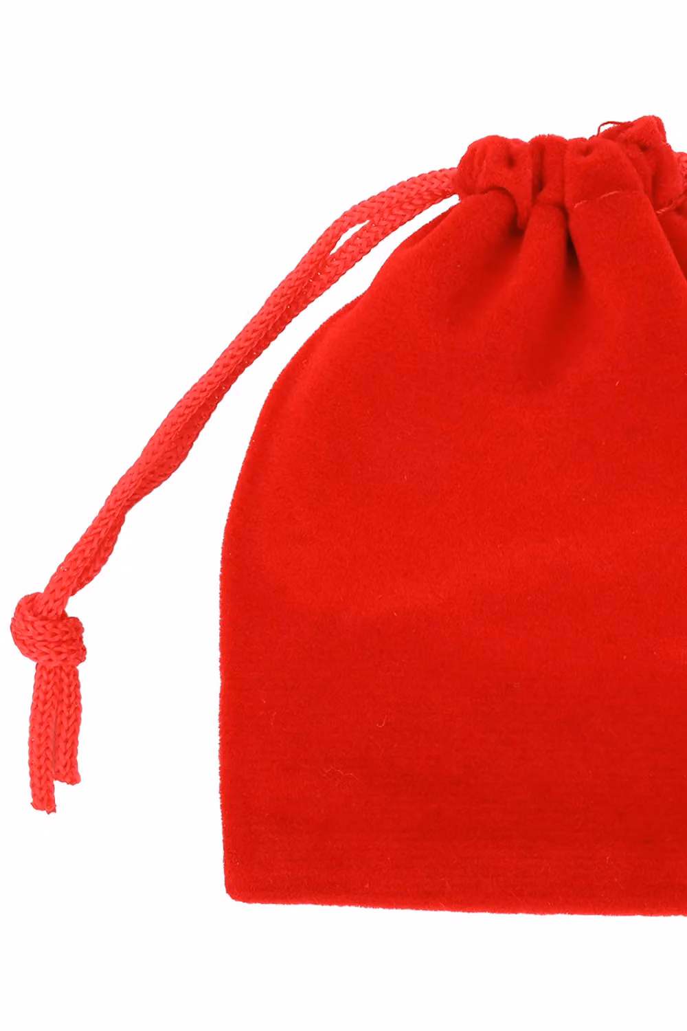 Neel Blue 10pcs Red Velvet Drawstring Bags, W: 7 cm, H: 9 cm – 3