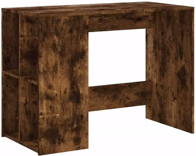 Berkfield Home Writing Desk in Smoked Oak Brown, W/D/H: 102 x 50 x 75 cm – 1