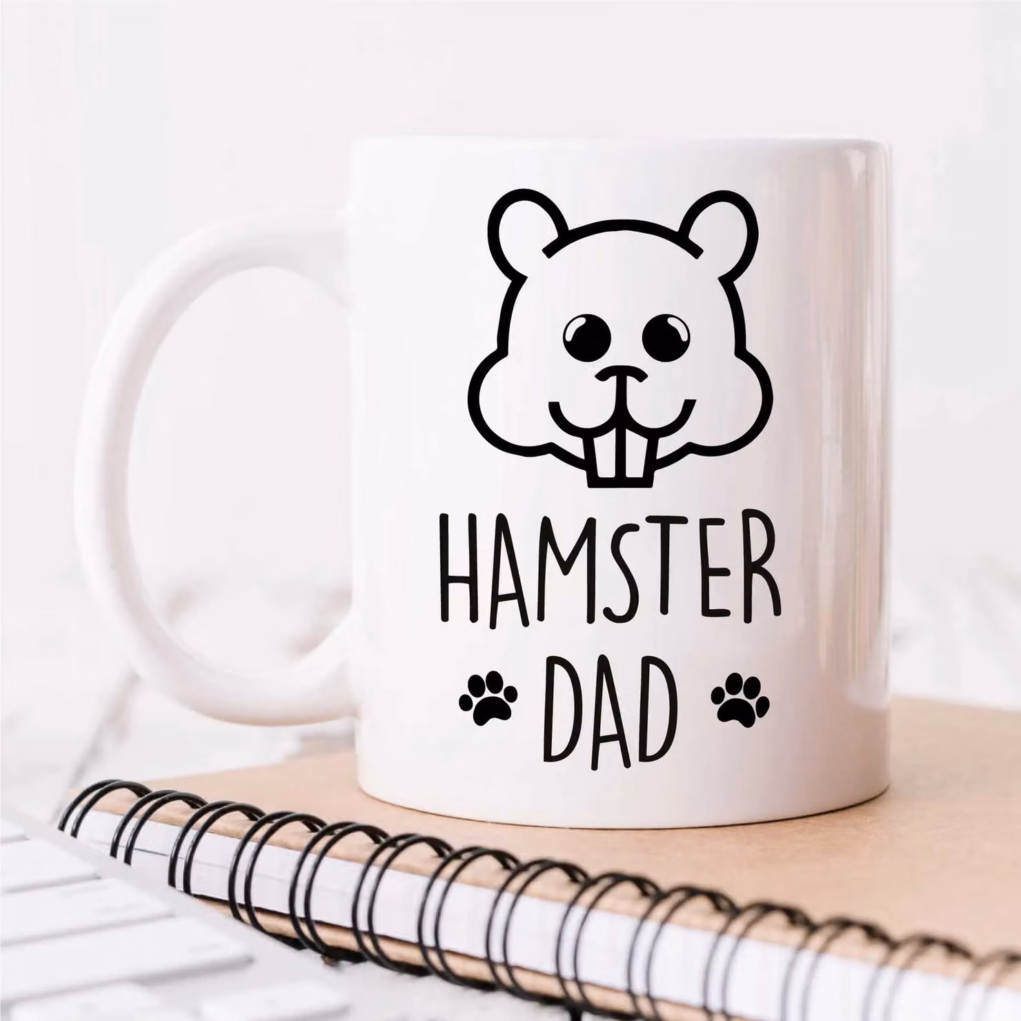 60 Second Makeover Hamster Dad Ceramic Mug in White – 2