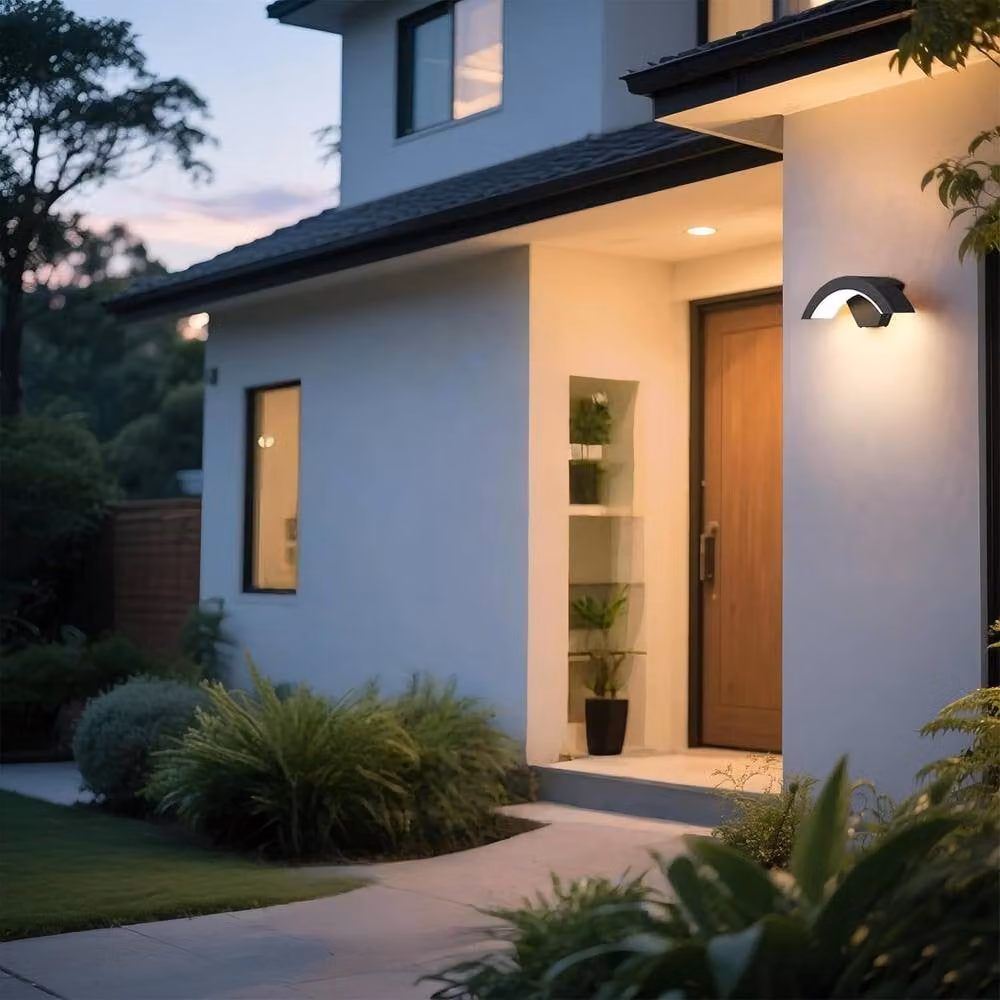 Goeco Modern LED Wall Light, 24W, IP65 Waterproof Outdoor Up and Down Lamp, Black – 4