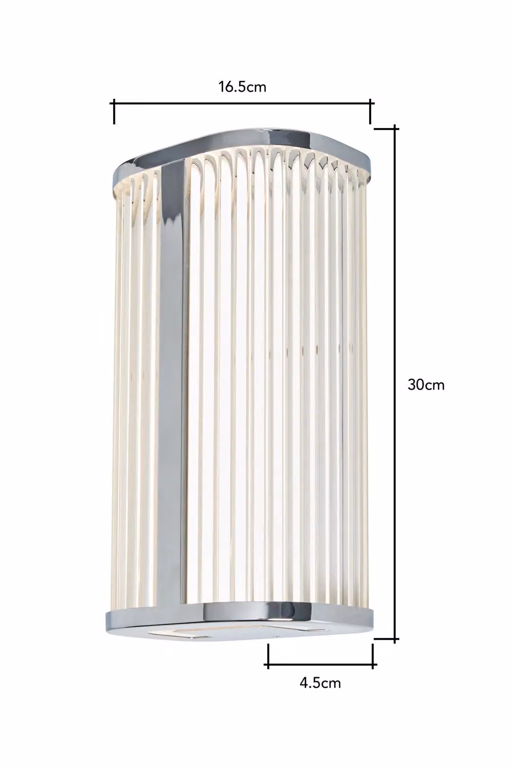 BHS Lighting Amie CCT LED Modern Bathroom Wall Light in Silver – 2