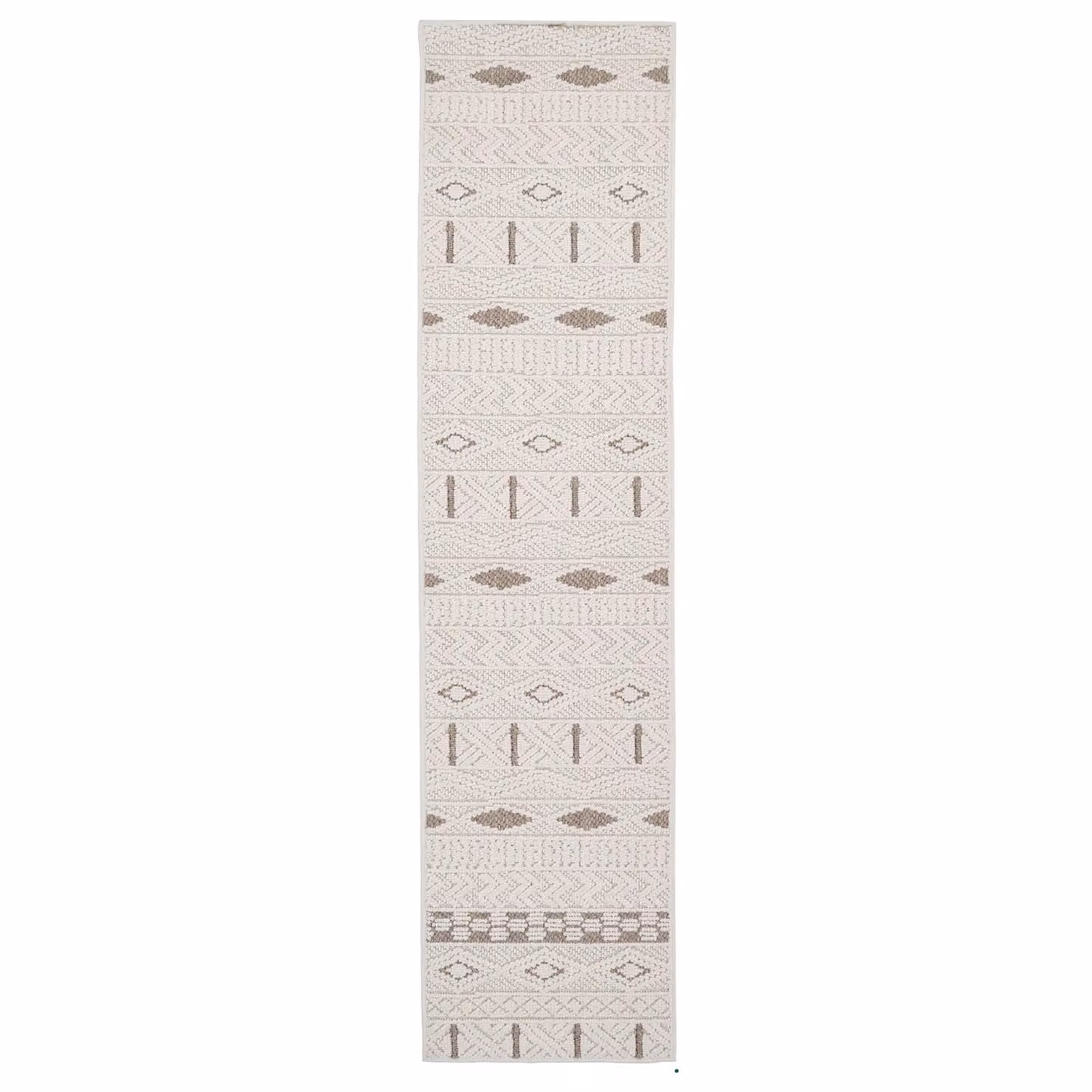 Kukoon Scandinavian Textured Looped Pile Area Rug in Beige and White, W/D/H: 120 x 170 cm – 2
