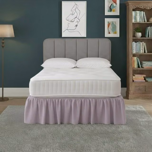 Snug City Single Polycotton Divan Bed Base Valance Sheet in Purple – 1