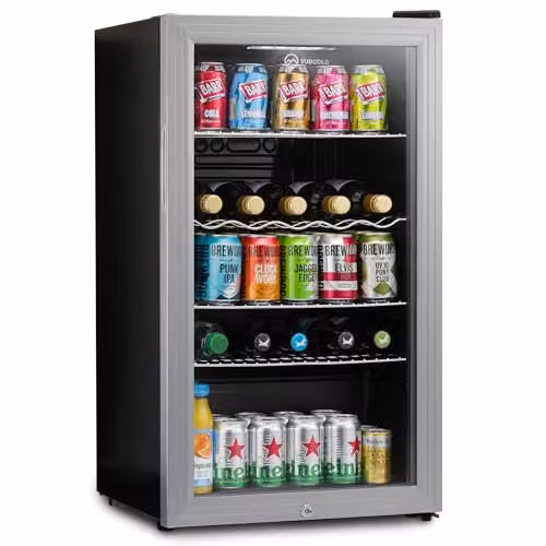 Subcold Super85 LED Under-Counter Drinks Fridge, Silver, 85L – 1