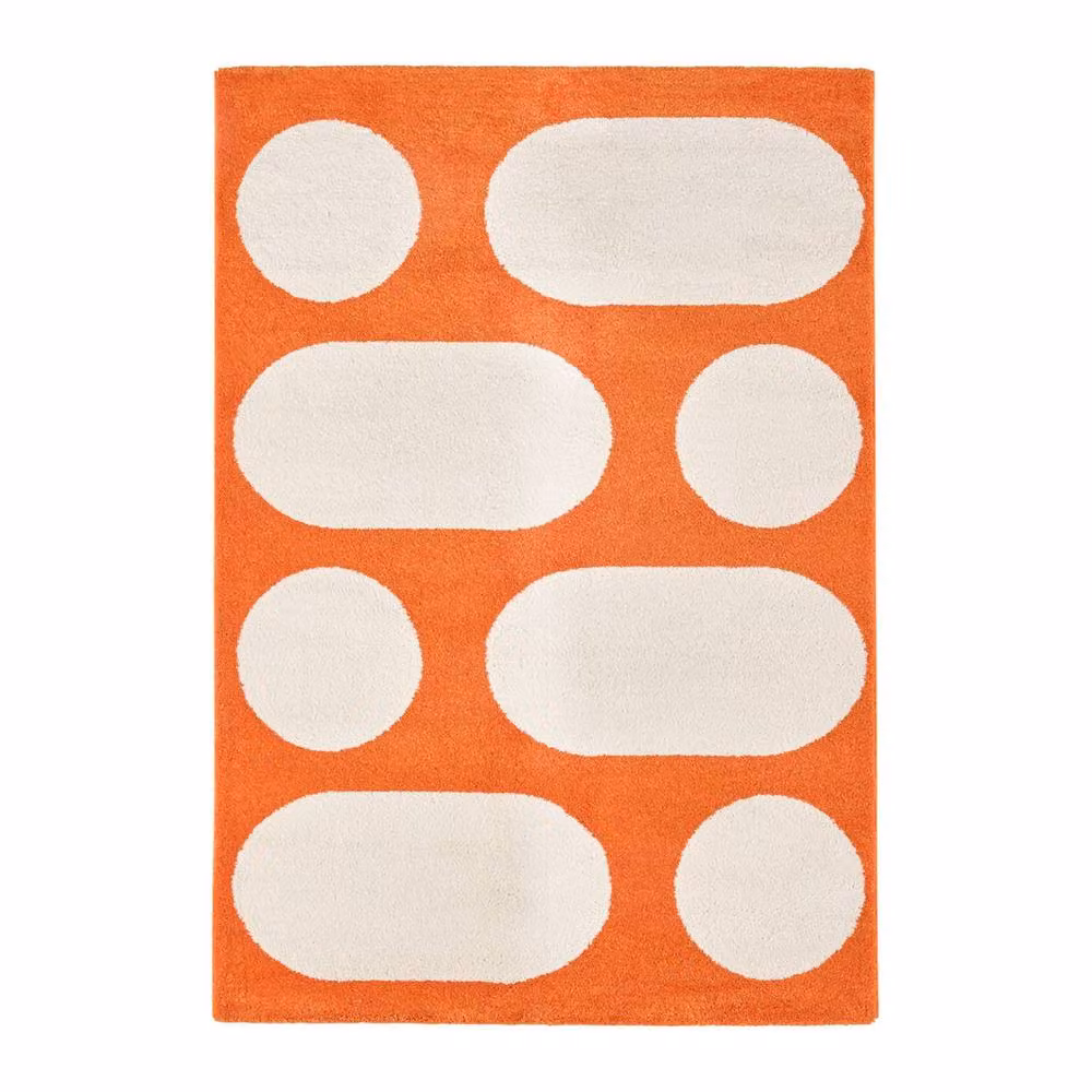 sweeek Modern Abstract Indoor Rug, Orange, W: 280 cm, D: 200 cm – 2