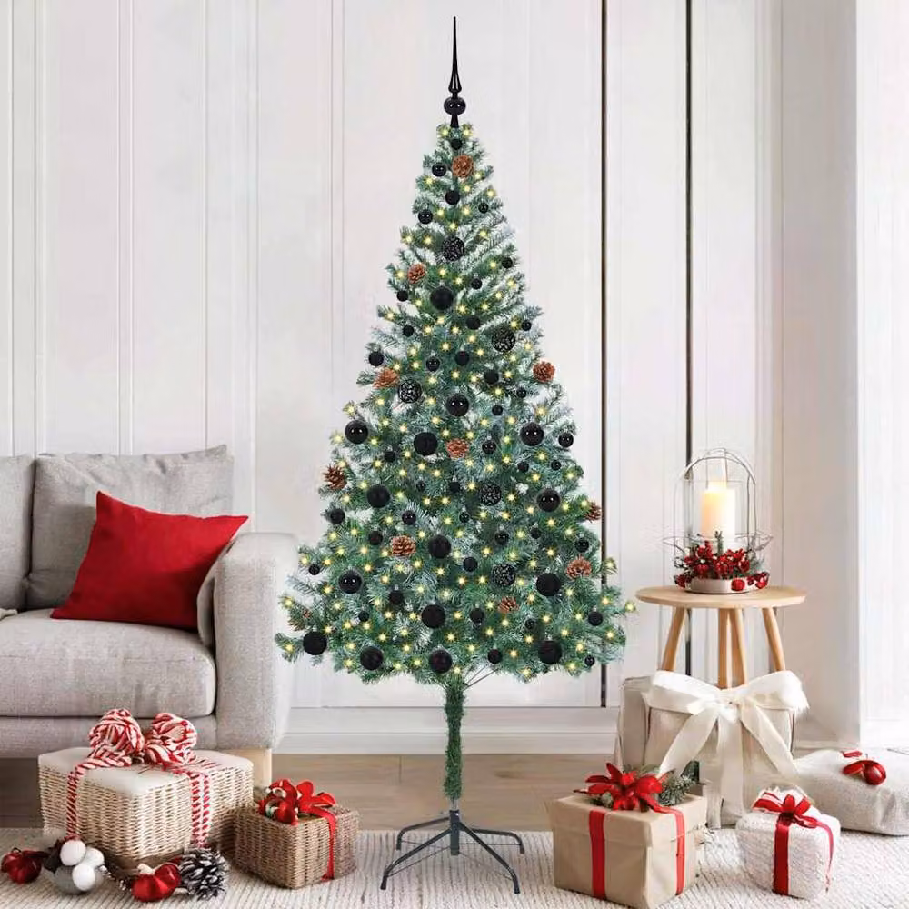 Berkfield Home Elegant Artificial Christmas Tree in Green, Height: 180 cm, W/D: 90 x 90 cm – 2