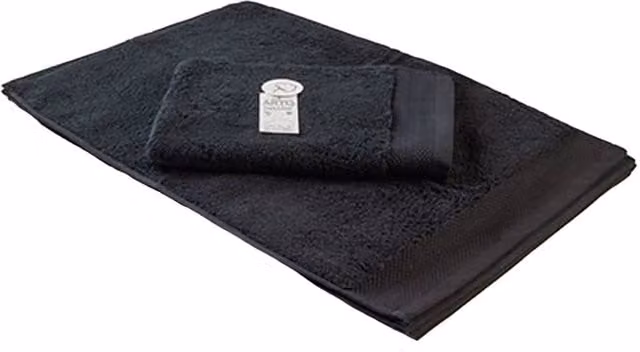 ARTG Excellent Deluxe Guest Towel in Black with Border, 40 x 60 cm – 1