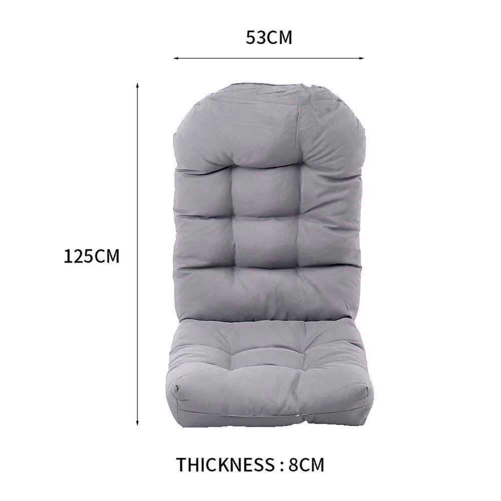 SPETLEK High Back Chair Cushion Seat Pad in Light Grey, W/D/H: 100 x 53 x 8 cm
