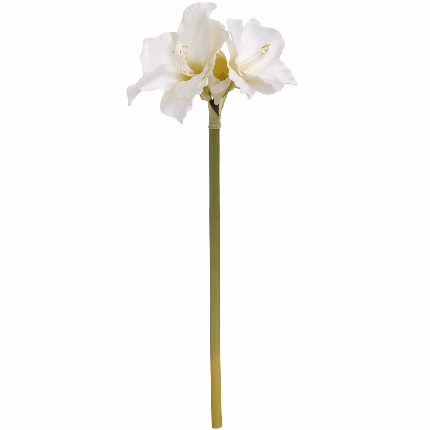 Love Lace Classic Amaryllis Artificial Textile Flower in White and Beige – 2