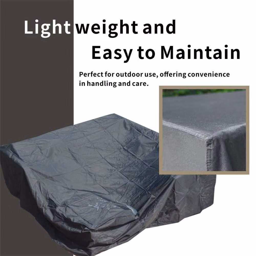 Direct Wicker Black Water Repellent Polyester Outdoor Sofa Conversation Set Covers – 3