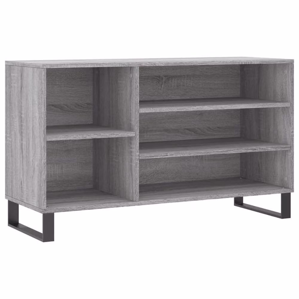 Berkfield Home Modern Grey Sonoma Shoe Cabinet with Hinged Doors, W/D/H: 102 x 36 x 60 cm – 2