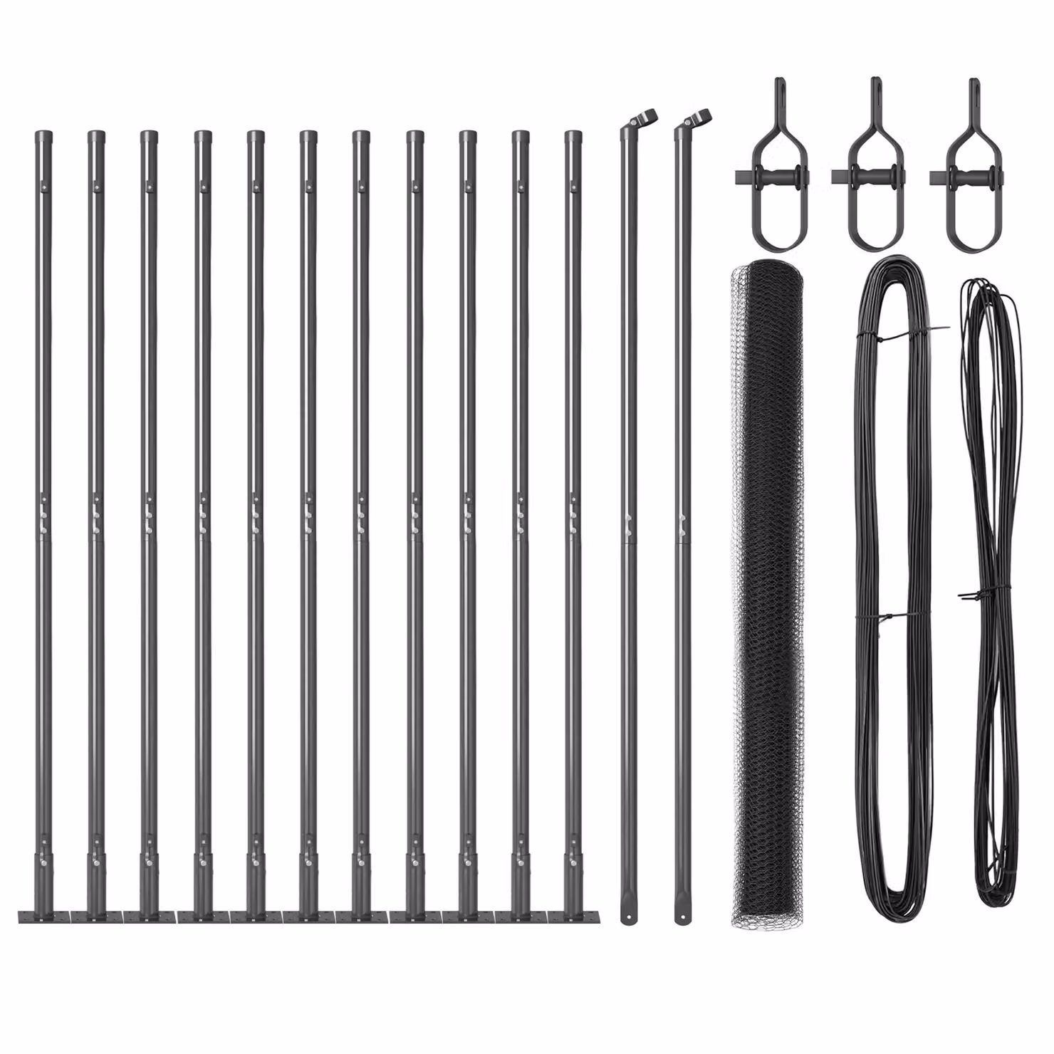 Berkfield Home Hexagon Steel Fence, Grey, H: 1.4 m x W: 25 m – 2