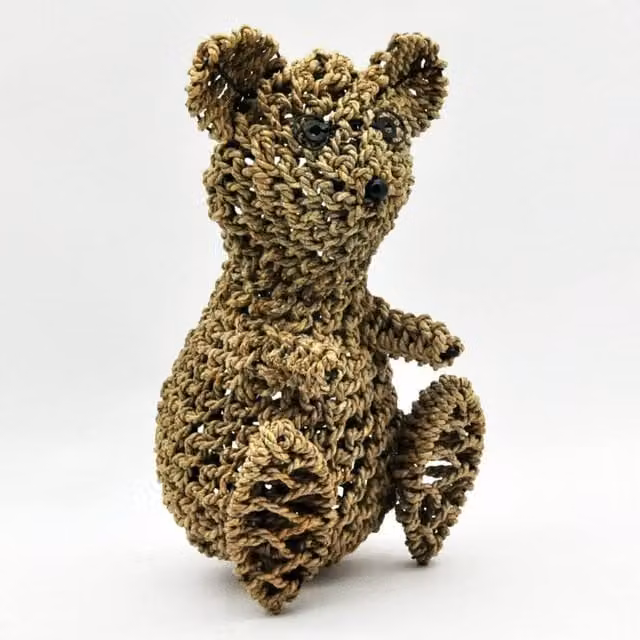 Minster Freestanding Teddy Bear in Seagrass Natural, W/D/H: 37 x 30 x 55 cm – 1