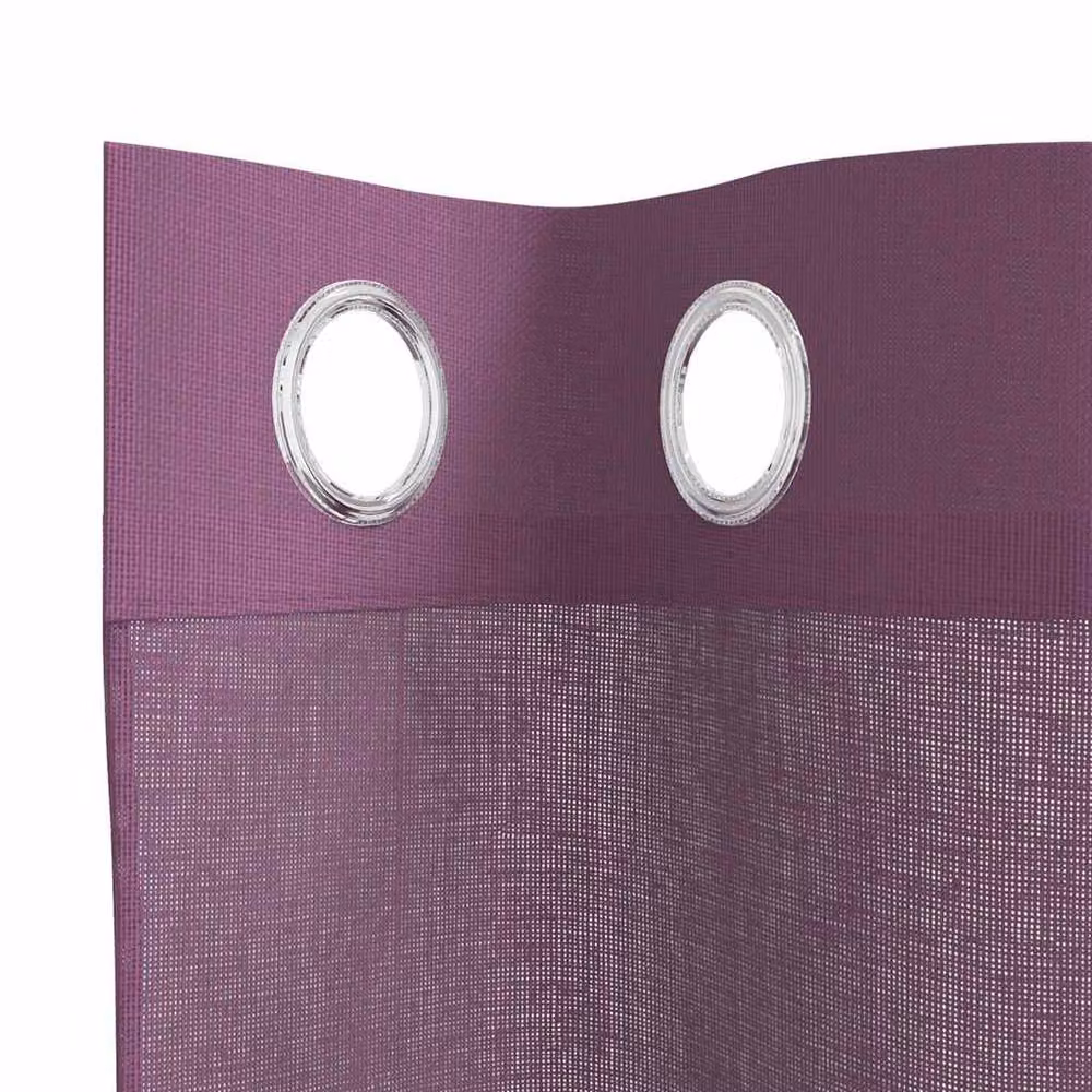Berkfield Home Purple Voile Eyelet Curtains, 2 Pack, W: 140 cm, H: 300 cm – 4