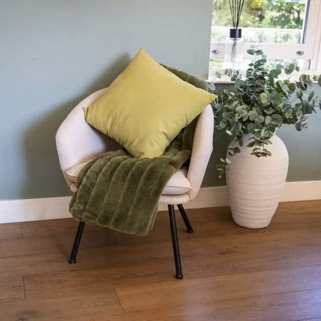 Madison & Mayfair Green Square Cushion W/D/H: 50 x 50 x 50 cm – 1
