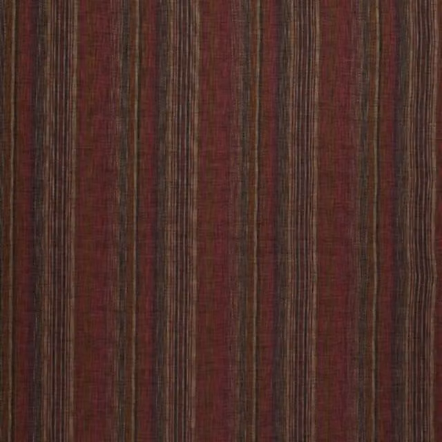 iLiv Maya Fabric Chilli Red and Purple Ethnic Striped Curtains