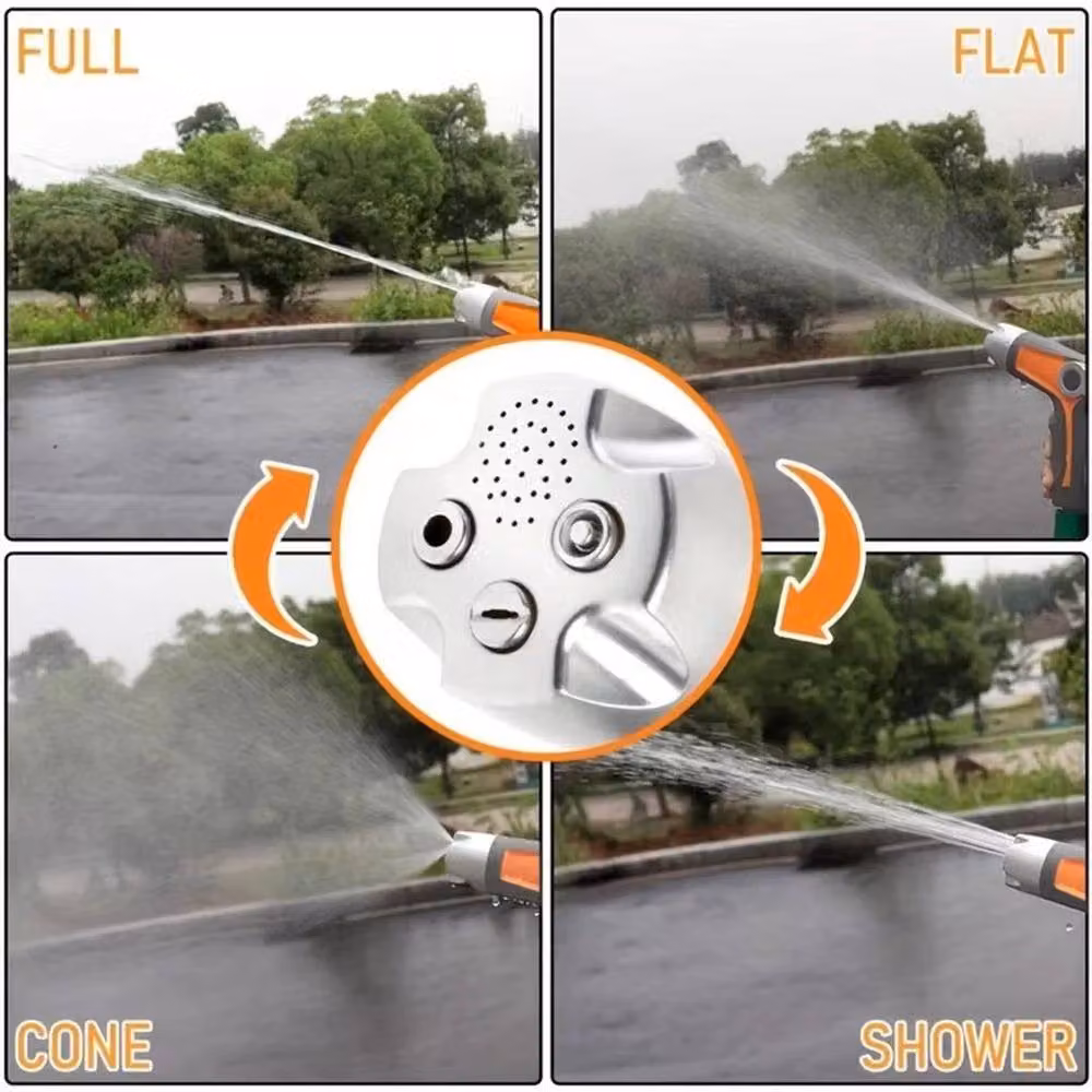 Kelvenix Heavy Duty Garden Hose Spray Nozzle with Multi-Pattern Settings in Grey – 2