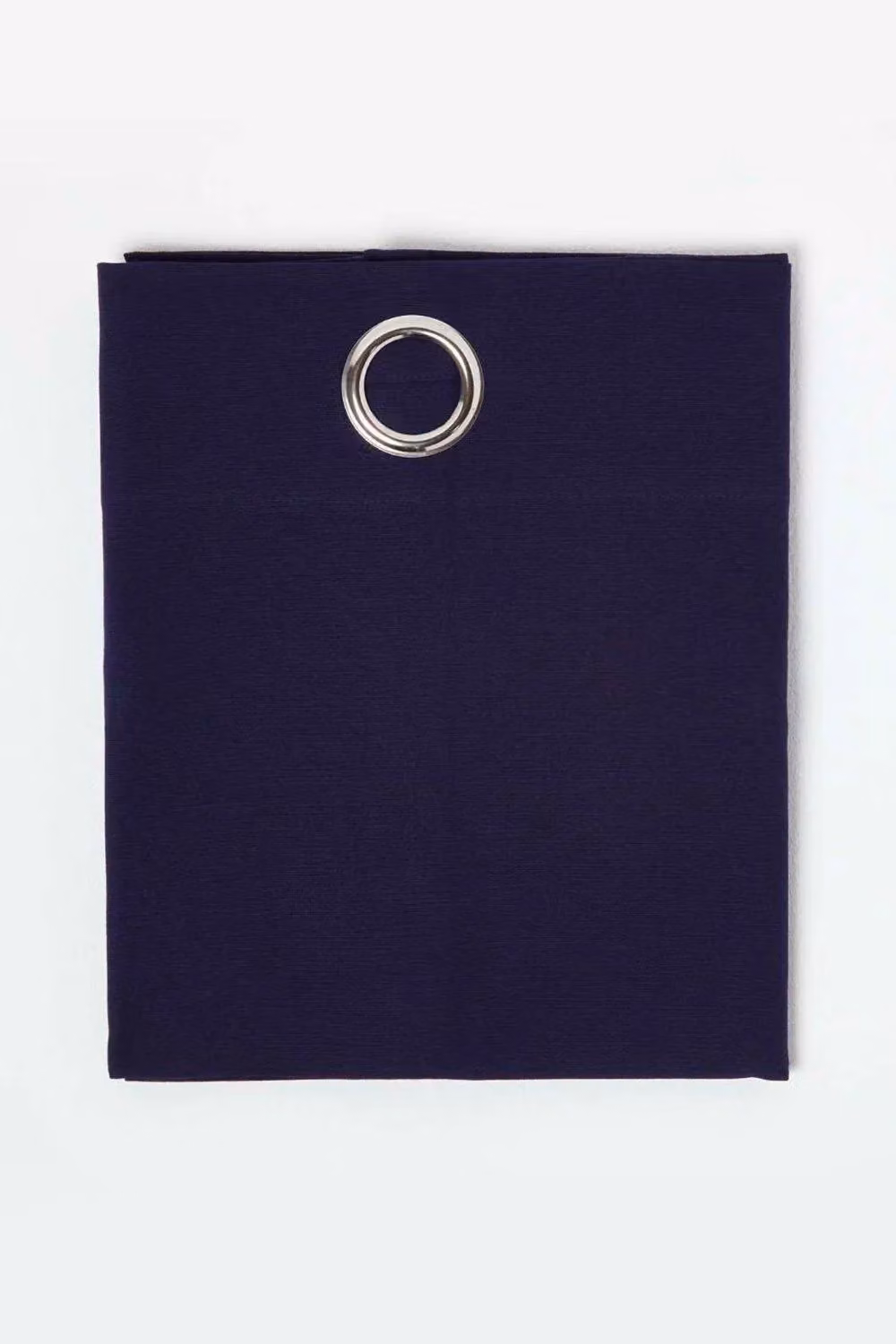 Homescapes Plain Blue Cotton Eyelet Curtain Pair, Width: 140 cm, Drop: 183 cm – 2