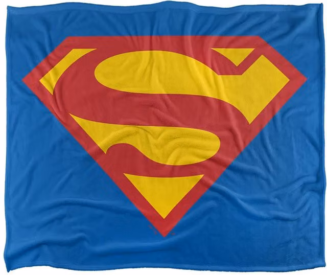 Warner Bros. Superman Shield Silky Touch Super Soft Fleece Throw Blanket, Multicolour, W: 91.44 cm x L: 147 cm – 5