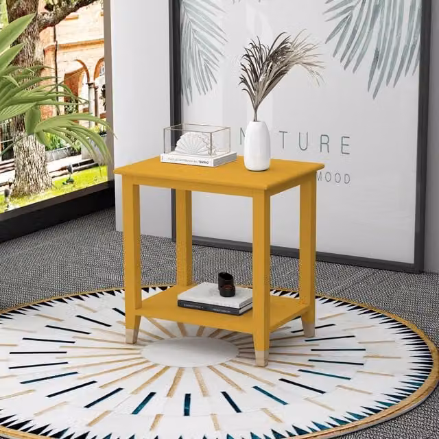 Cabinet Bits Palazzi Side Table in Yellow