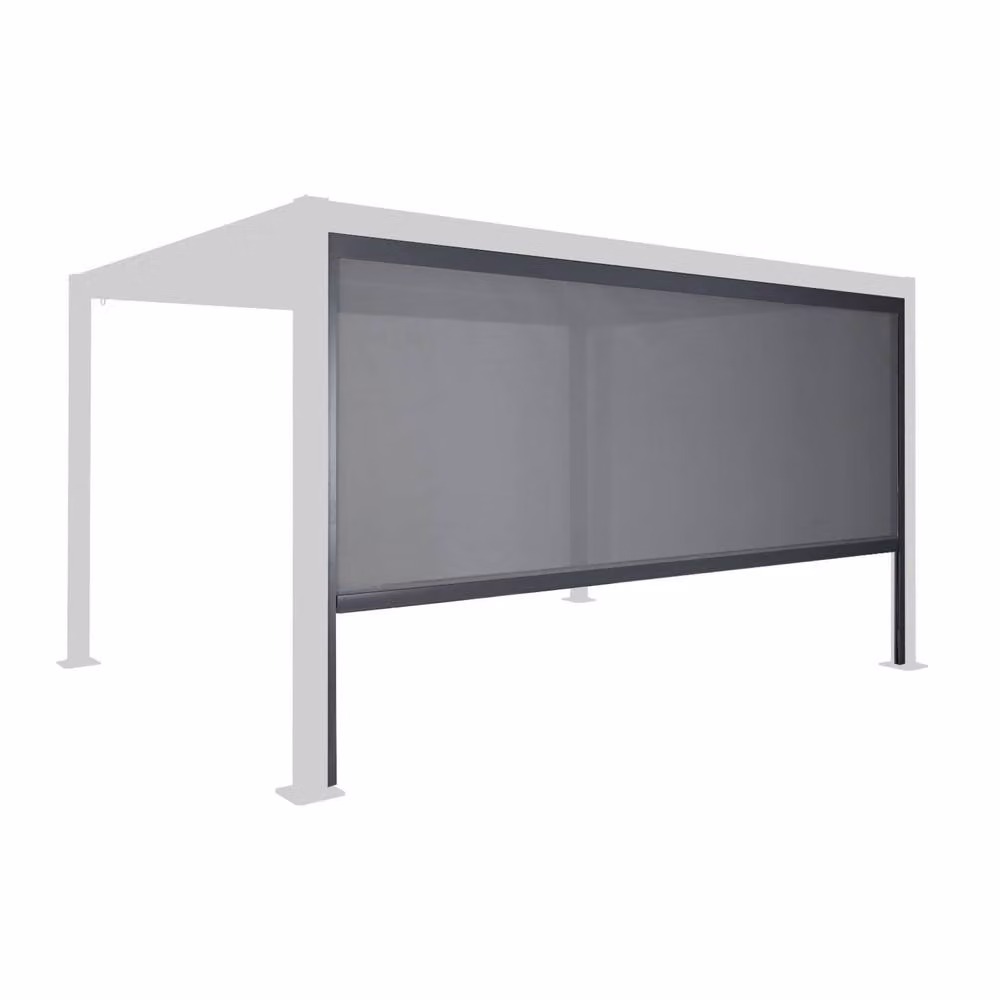 Sweekeek Palace Pergola Aluminium Blind in Dark Grey, 4m – 2