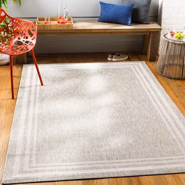 Livabliss Aegean Vintage In- & Outdoor Rug in Grey, Beige and Black, W: 160 cm x D: 220 cm