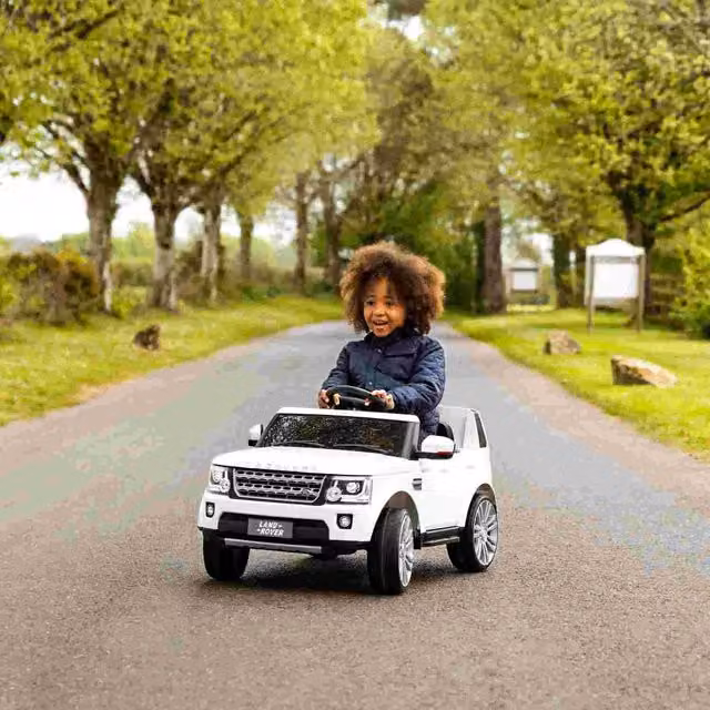 Xootz Land Rover Discovery Electric Ride On Car with Light and Sound - White