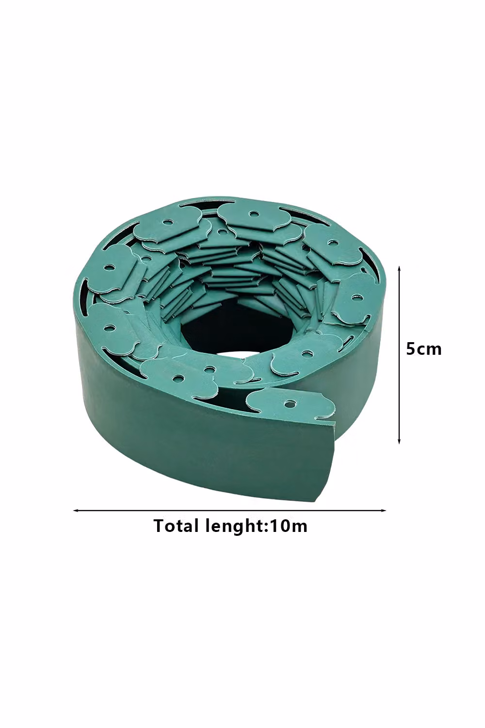 Living and Home No-Dig L-Shaped Garden Edging in Green with 30 Ground Pegs, Small – 3