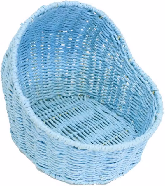 Hampabox Blue Baby Boy Bassinet Gift Basket Hamper, W/D/H: 33 x 27 x 25 cm