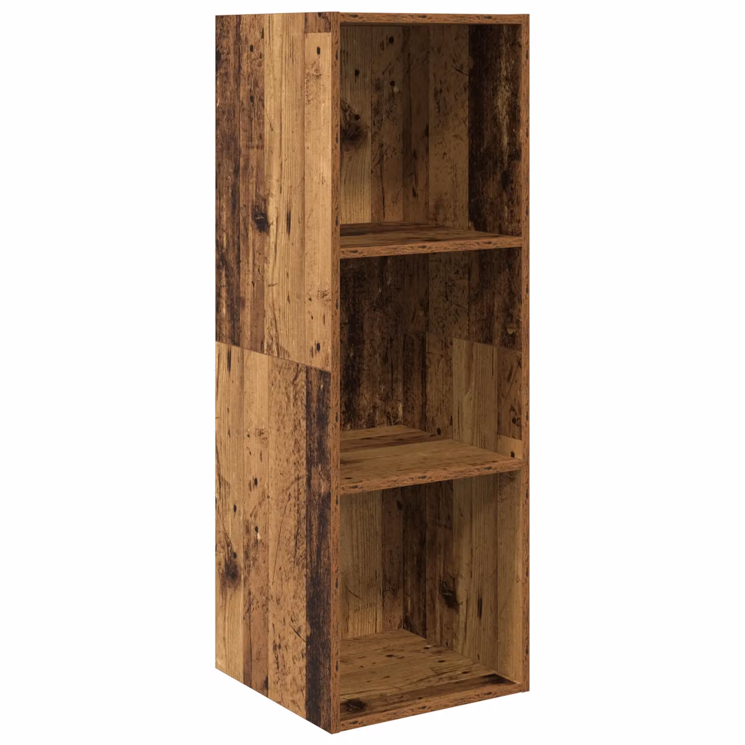Berkfield Home 3-Piece Wall-Mounted TV Cabinet and Shelf Set with Storage, Brown, W/D/H: 37 x 37 x 142.5 cm – 3