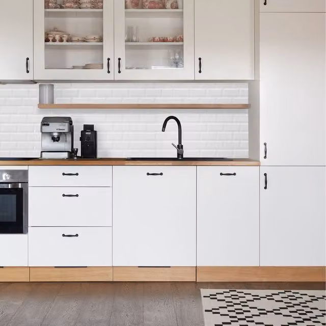 NOVECRAFTO Matte White PVC 3D Wall Panels with Subway Tile Pattern, W: 96 cm, H: 48 cm (Pack of 12)