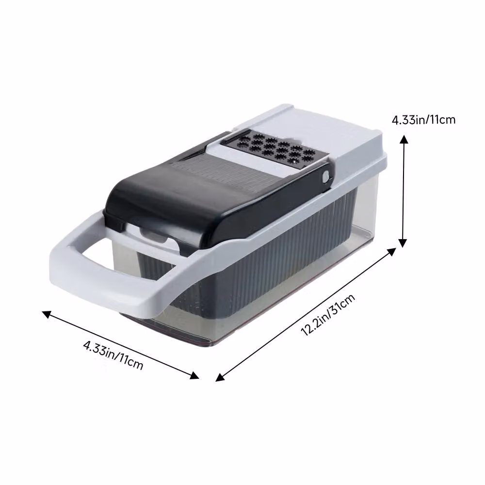Living and Home 26-in-1 Multifunctional Kitchen Vegetable Slicer, Chopper and Grater in Grey – 4