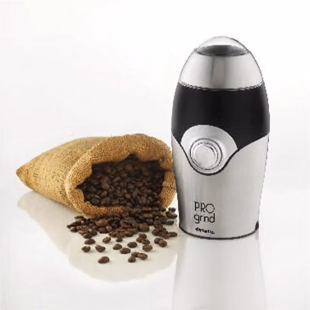 Ariete Pro Grind Blade Coffee Grinder in Silver with Stainless Steel Blades
