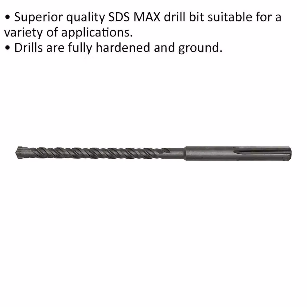 Loops SDS Max Masonry Drill Bit, Grey/Multicolour, Diameter: 18 mm, Length: 340 mm – 2