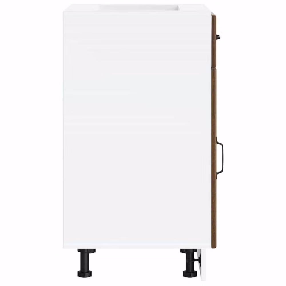 Berkfield Home Lucca Kitchen Base Cabinet in Brown Oak Engineered Wood, H 81.5 x W 50.0 x D 46.0 cm – 3