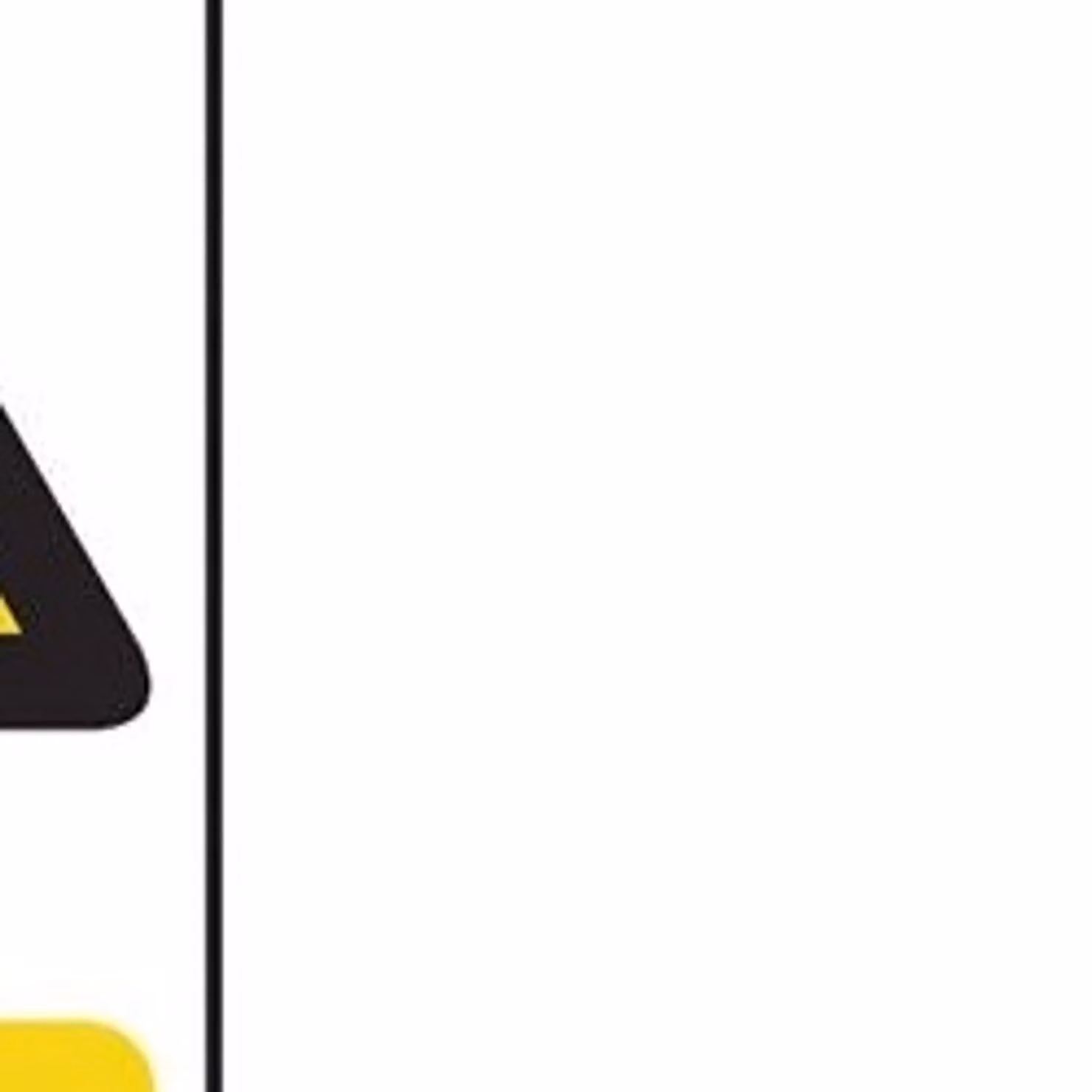 Scan Danger Multicolour PVC Sign W: 20 cm, H: 30 cm – 2