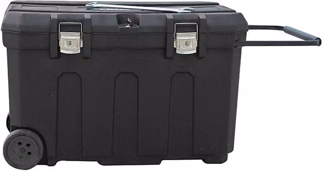 Stanley Plain Rolling Toolbox in Black Plastic