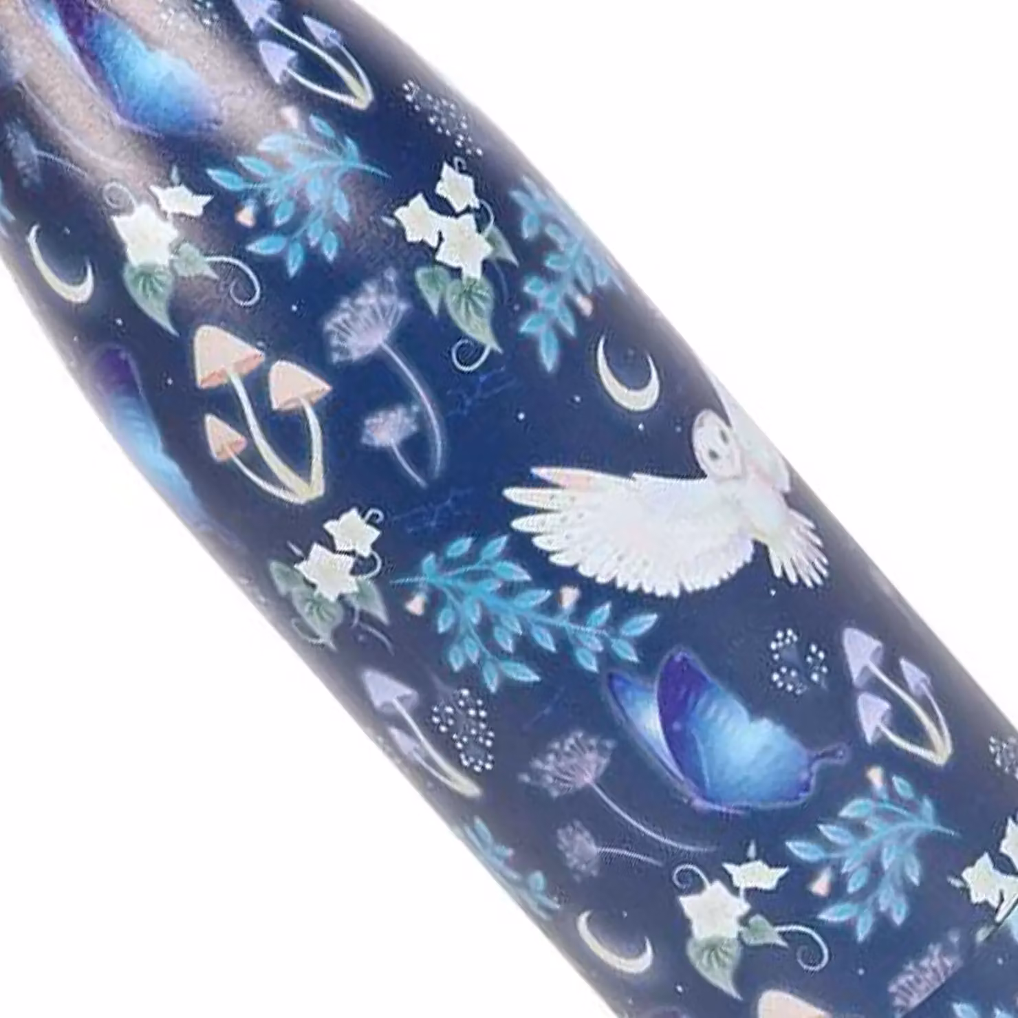 Something Different Night Flight Owl Stainless Steel Water Bottle in Navy, 500 ml – 3