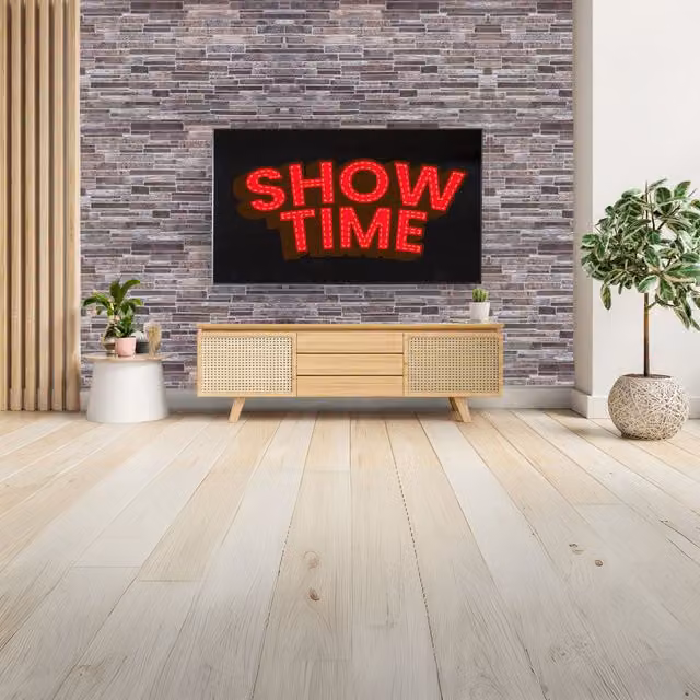 Novecrafto 3D Stone Look PVC Wall Panels, Grey, 6 Sheets, W: 96 cm, H: 48 cm – 1