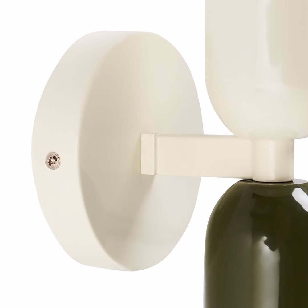 Wyld and Coco Set of 2 White Metal Up and Down Wall Lamps – 3