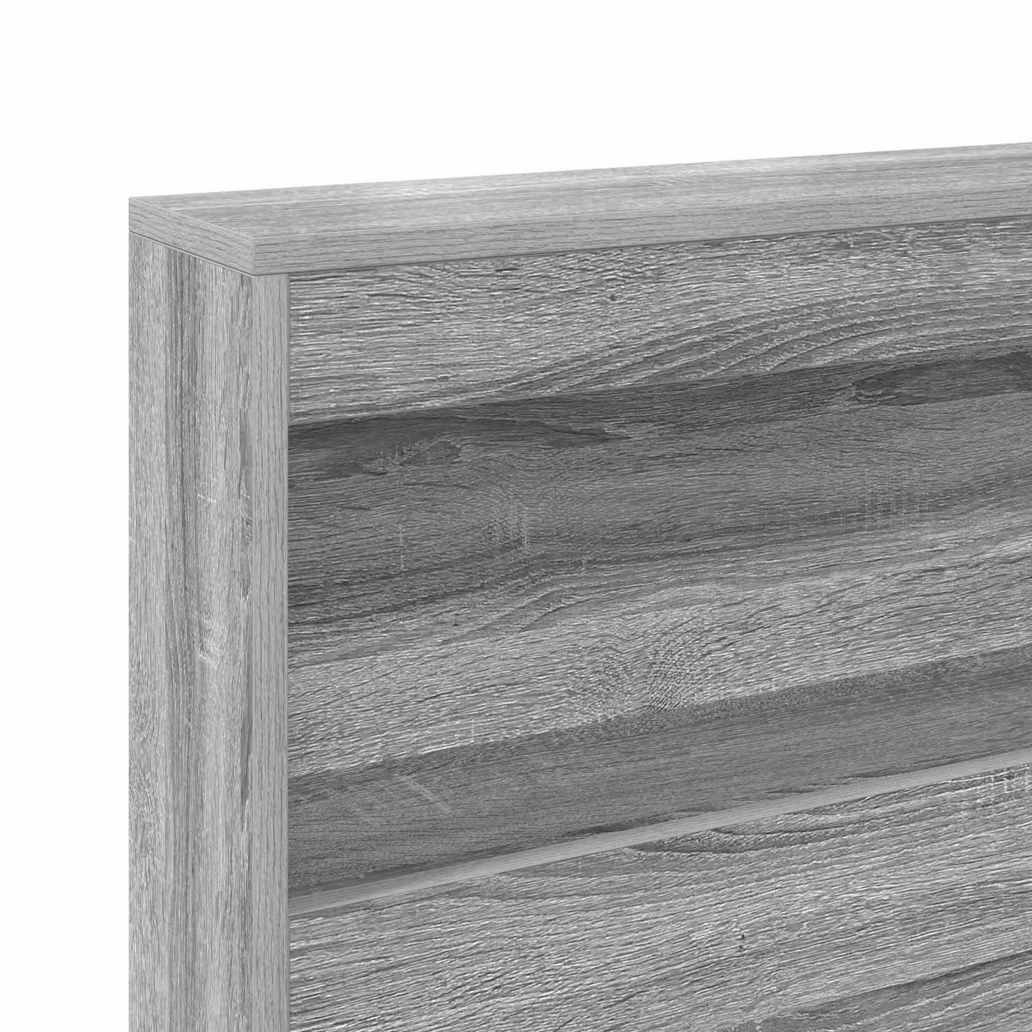 Berkfield Home Grey Sonoma Storage Headboard with Integrated Shelf, Width: 120 cm – 3