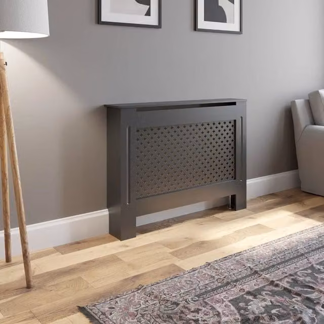 Temprazo Anthracite Grey MDF Wall Mounted Radiator Cover