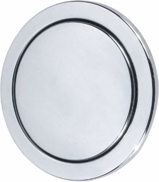 Thomas Dudley Vantage Single Flush Round Push Button Chrome Silver 73.5mm