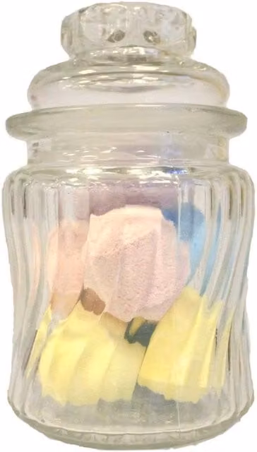 Kilner Geometric Swirl Ribs Candy Jar in Clear Glass – 1
