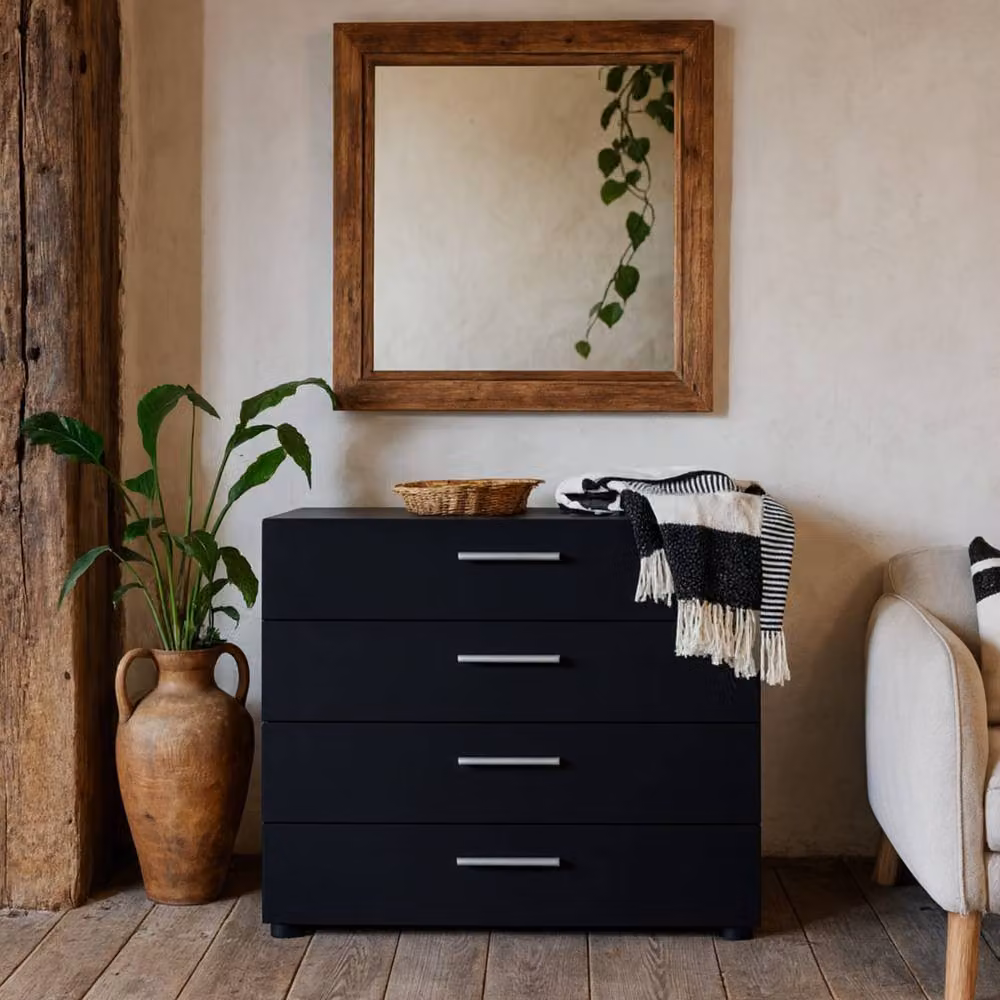 Wyld Haus Daejeon Black 4 Drawer Wooden Chest – 2