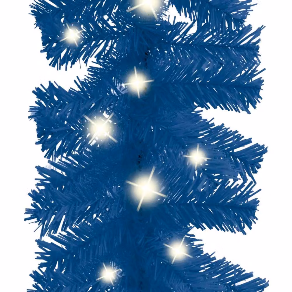 Berkfield Home Blue Christmas Garland with LED Lights, 20 m – 4