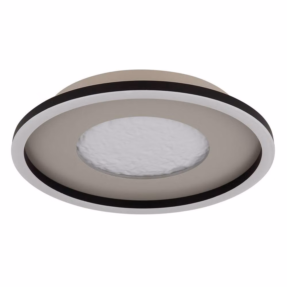 Netlighting Wiley Integrated LED Semi Flush Ceiling Light in Matt White, Dimmable, 2700K – 2