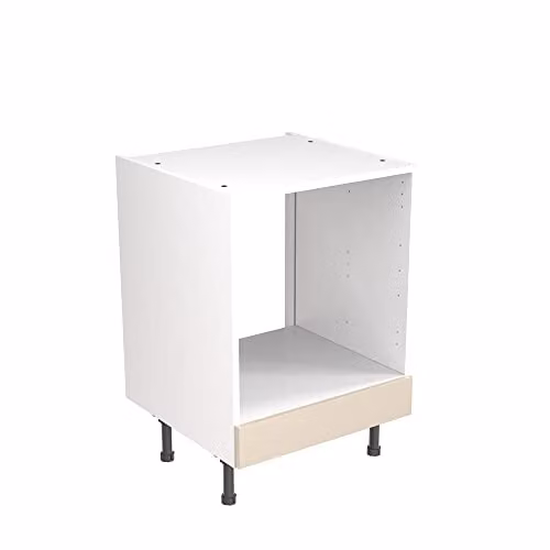 Kitchen Kit Cashmere Matt J-Pull Flatpack Base Cabinet for Oven, W/D/H: 60.0 x 57.0 x 87.0 cm