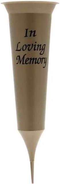 KDMD Gold and Black Spiked Grave Vase, 5 Pack, Height: 32 cm